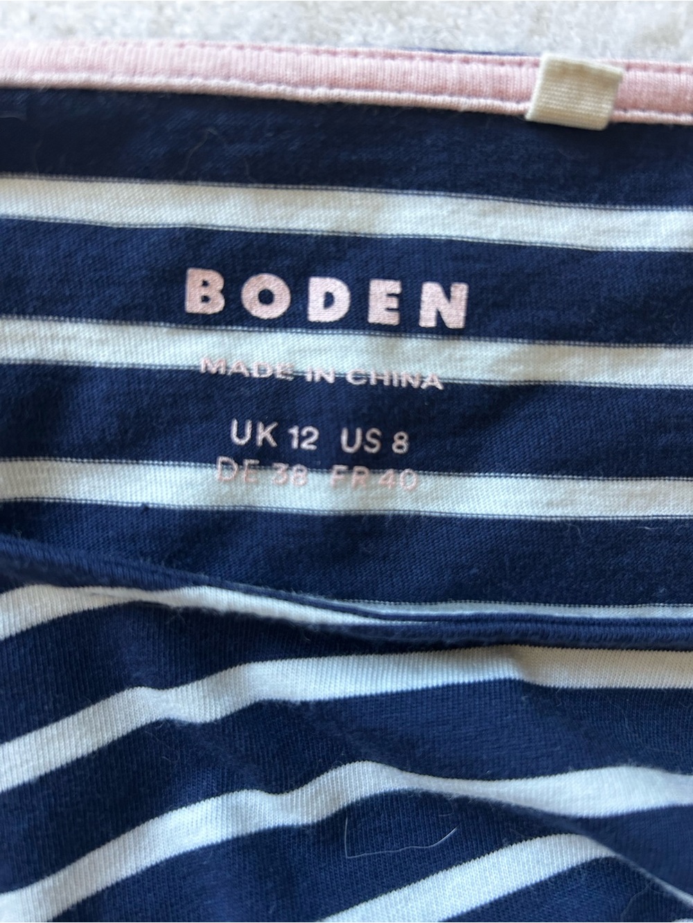 Boden Two breton long sleeves tee. Never worn but washed once. - Picture 4 of 4